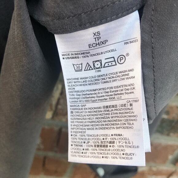 GAP Tencel Tunic Soft Black Top - Picture 5 of 6